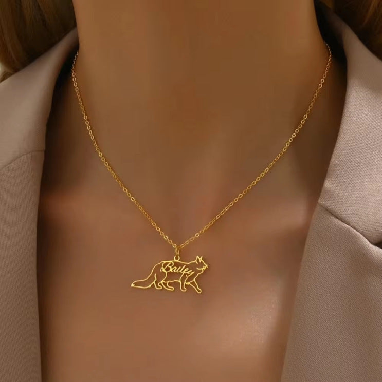 Collar personalizado para mascotas con nombre y gato pintado a mano DIY